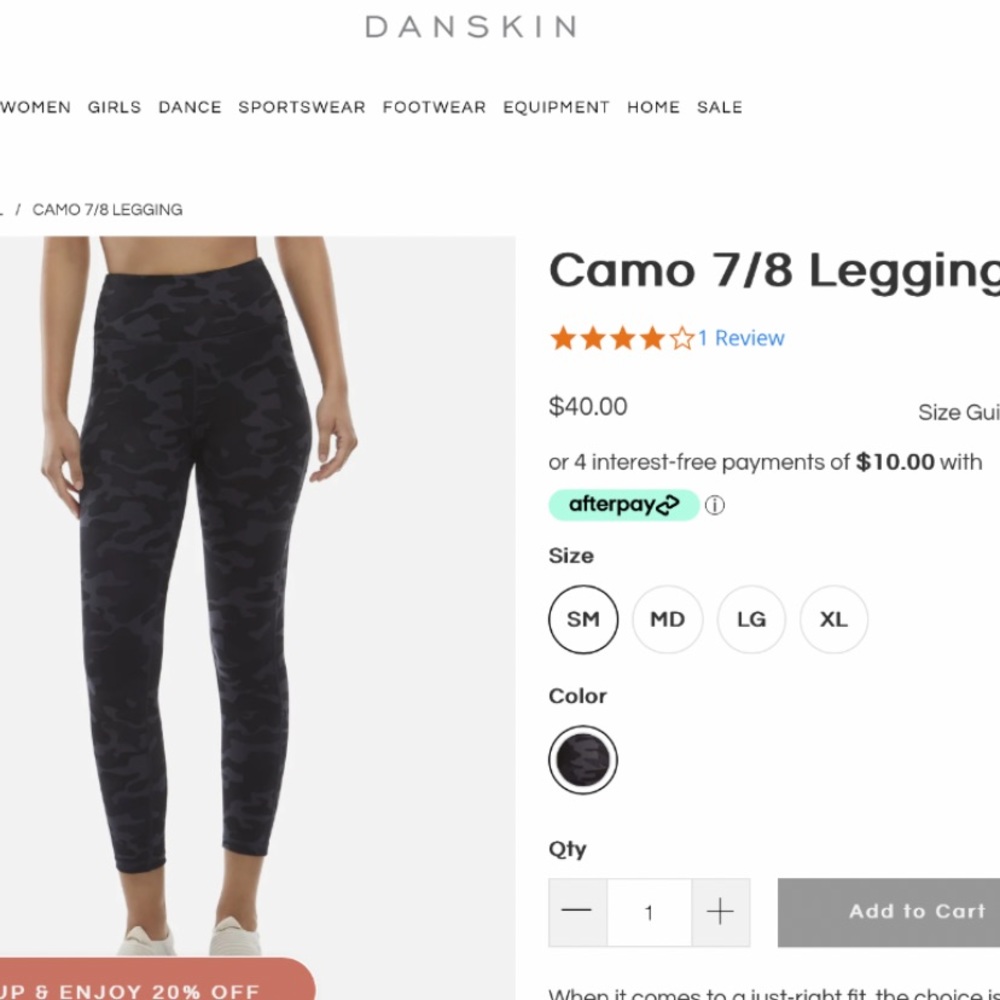 Danskin leggings. XL/XG